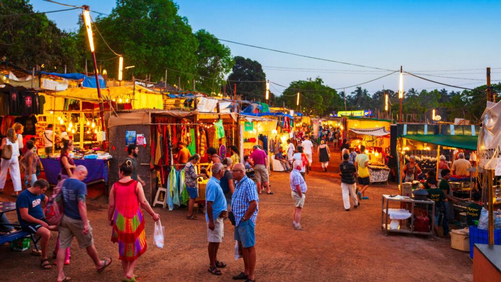One of Goa’s famous night markets. Source: Canva
